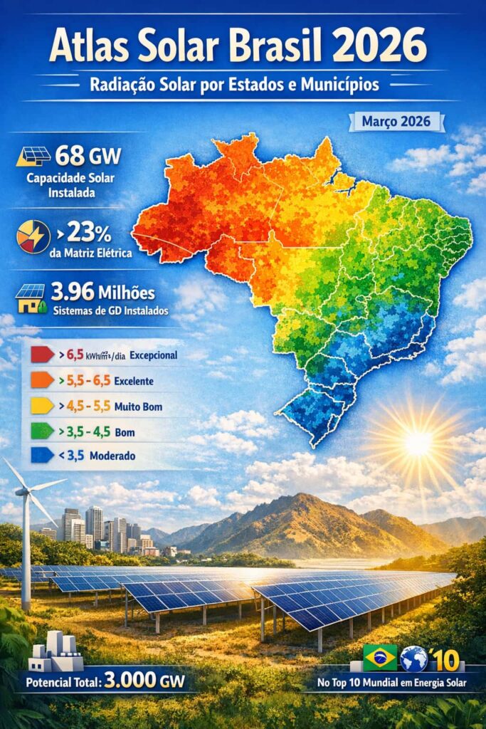 Capacidade solar instalada em Brasil