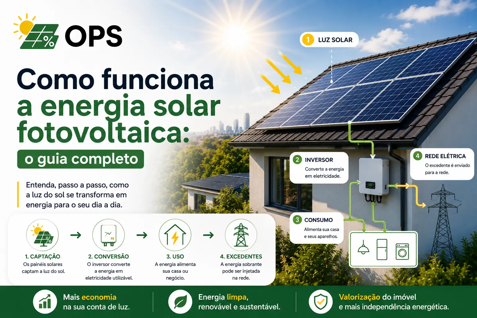Como funciona a energia solar